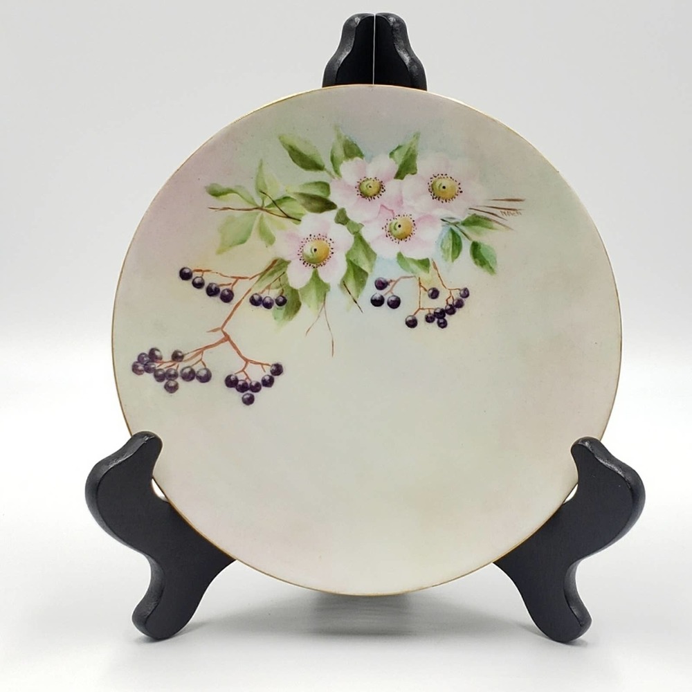 Vintage J & C Bavaria Decorative Plate Huckleberry - Picture 1 of 5